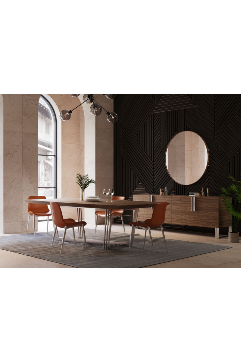 Stainless Steel Base Dining Table | OROA Modern Gilroy | Oroatrade.com