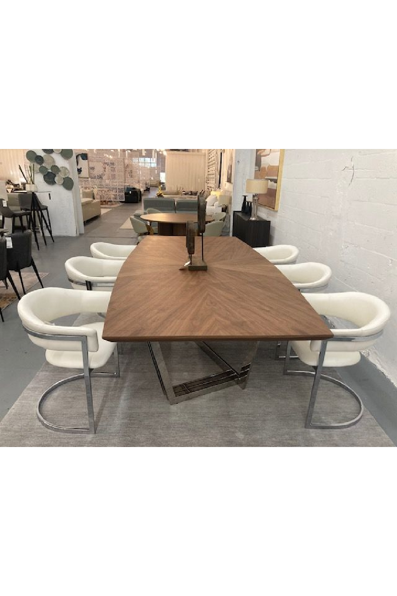 Stainless Steel Base Dining Table | OROA Modern Gilroy | Oroatrade.com