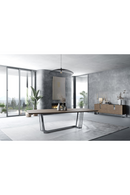 Stainless Steel Base Dining Table | OROA Modern Gilroy | Oroatrade.com