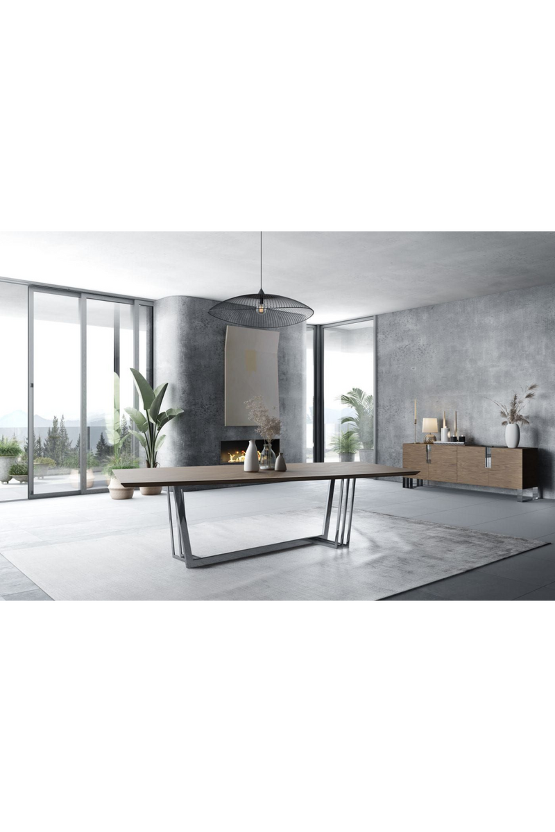 Stainless Steel Base Dining Table | OROA Modern Gilroy | Oroatrade.com