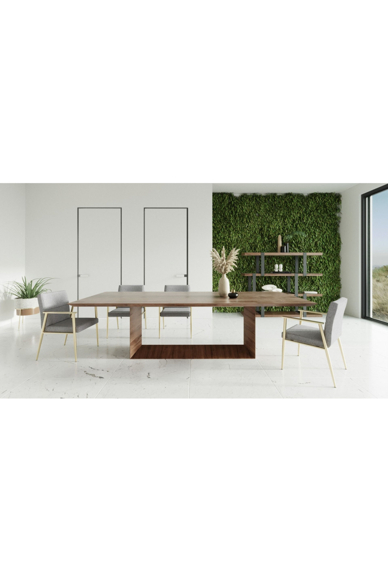 Walnut Veneer Dining Table | OROA Modern Channa | Oroatrade.com