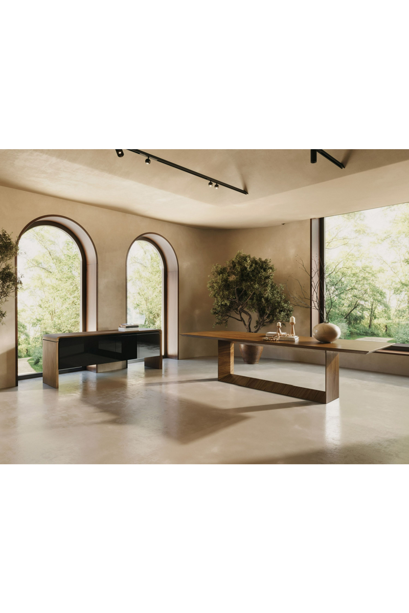 Walnut Veneer Dining Table | OROA Modern Channa | Oroatrade.com