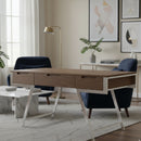 American Walnut 3-Drawer Desk | OROA Modern Dessart