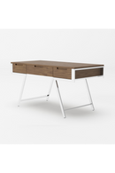American Walnut 3-Drawer Desk | OROA Modern Dessart | Oroatrade.com