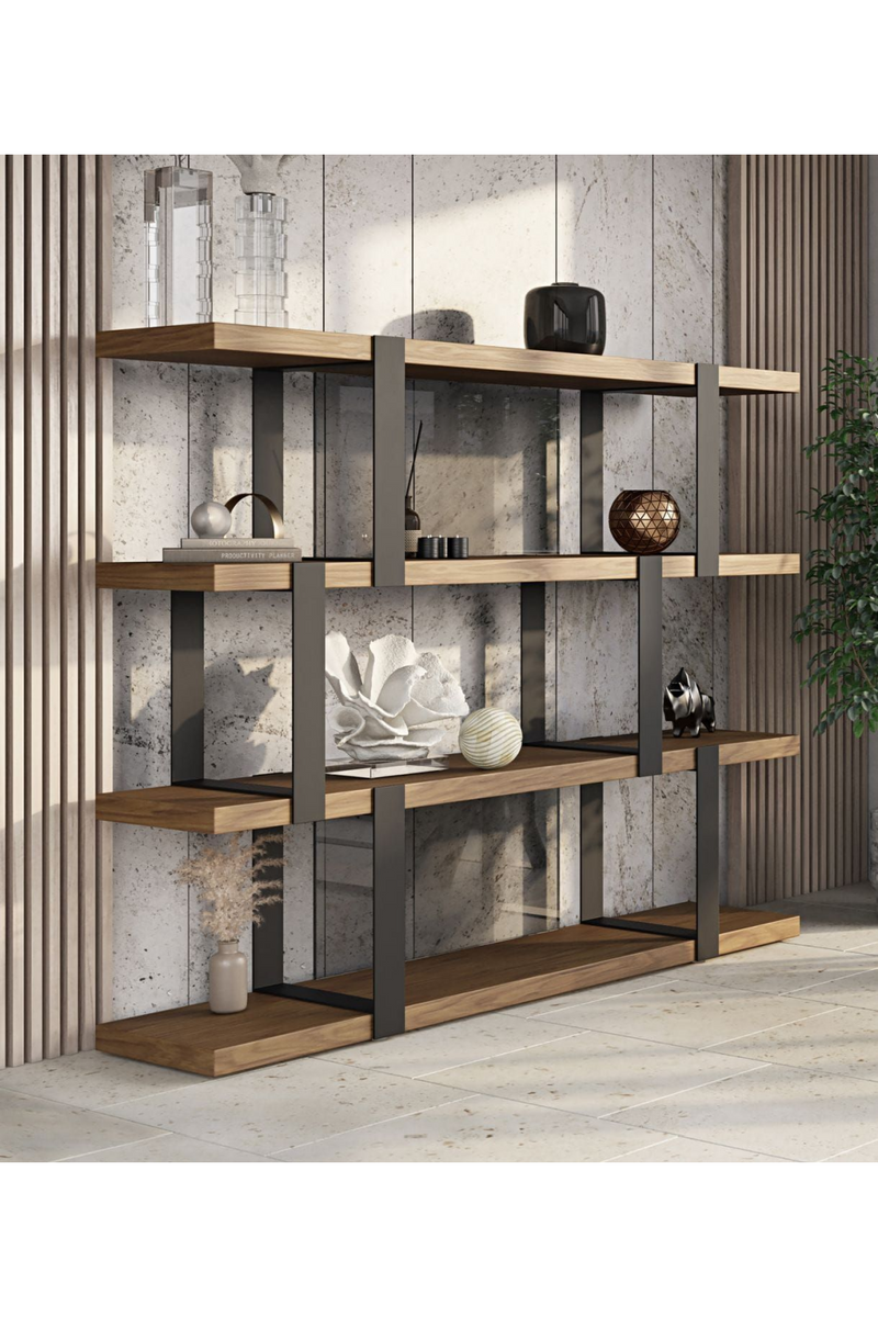 Wooden 4-Shelf Bookcase | OROA Modern Brewer | Oroatrade.com