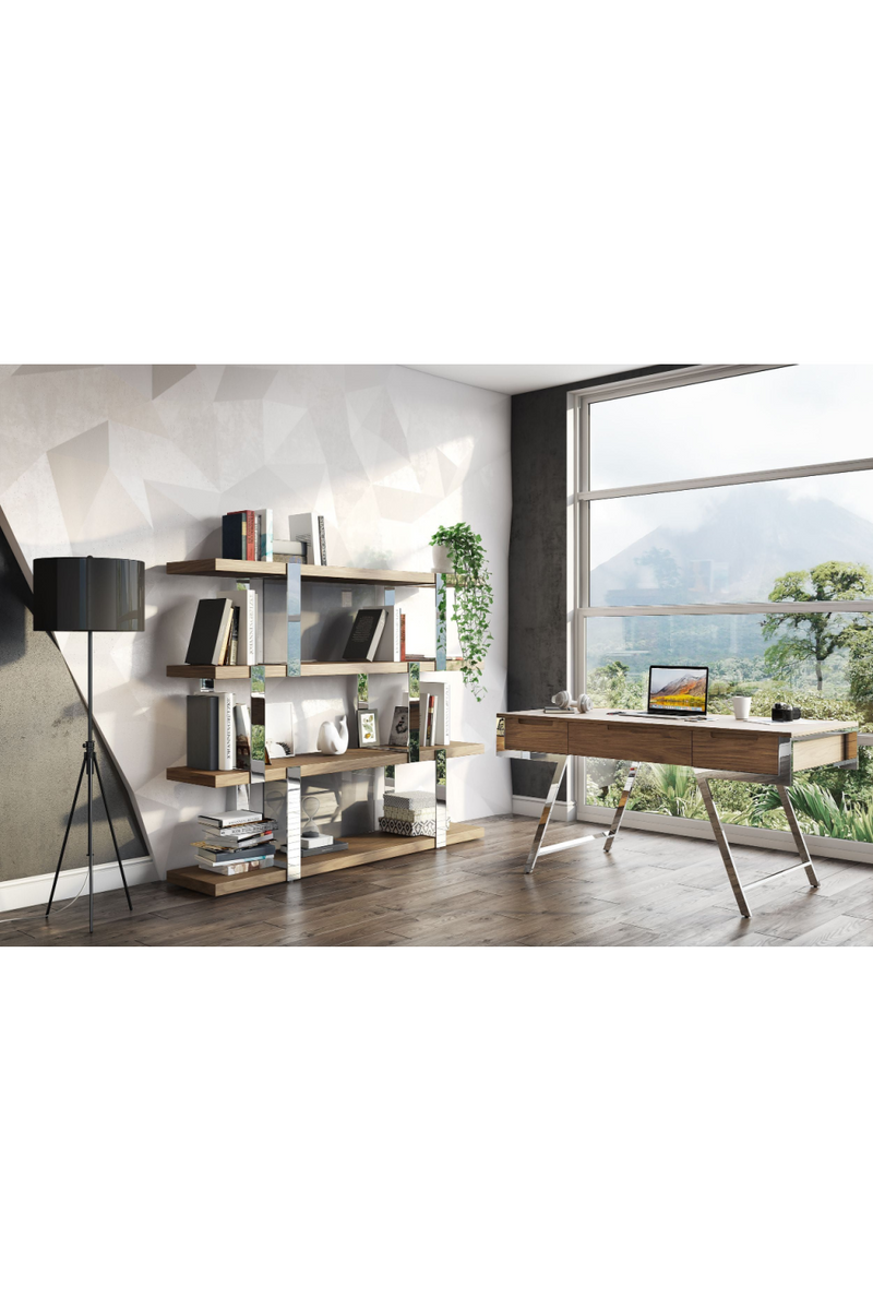 Wooden 4-Shelf Bookcase | OROA Modern Brewer | Oroatrade.com
