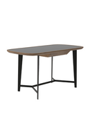 Black Glass 1-Drawer Desk | OROA Modern Girard | Oroatrade.com