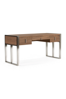 Walnut Veneer 4-Drawer Desk | OROA Modern Orcutt | Oroatrade.com