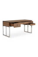 Walnut Veneer 4-Drawer Desk | OROA Modern Orcutt | Oroatrade.com
