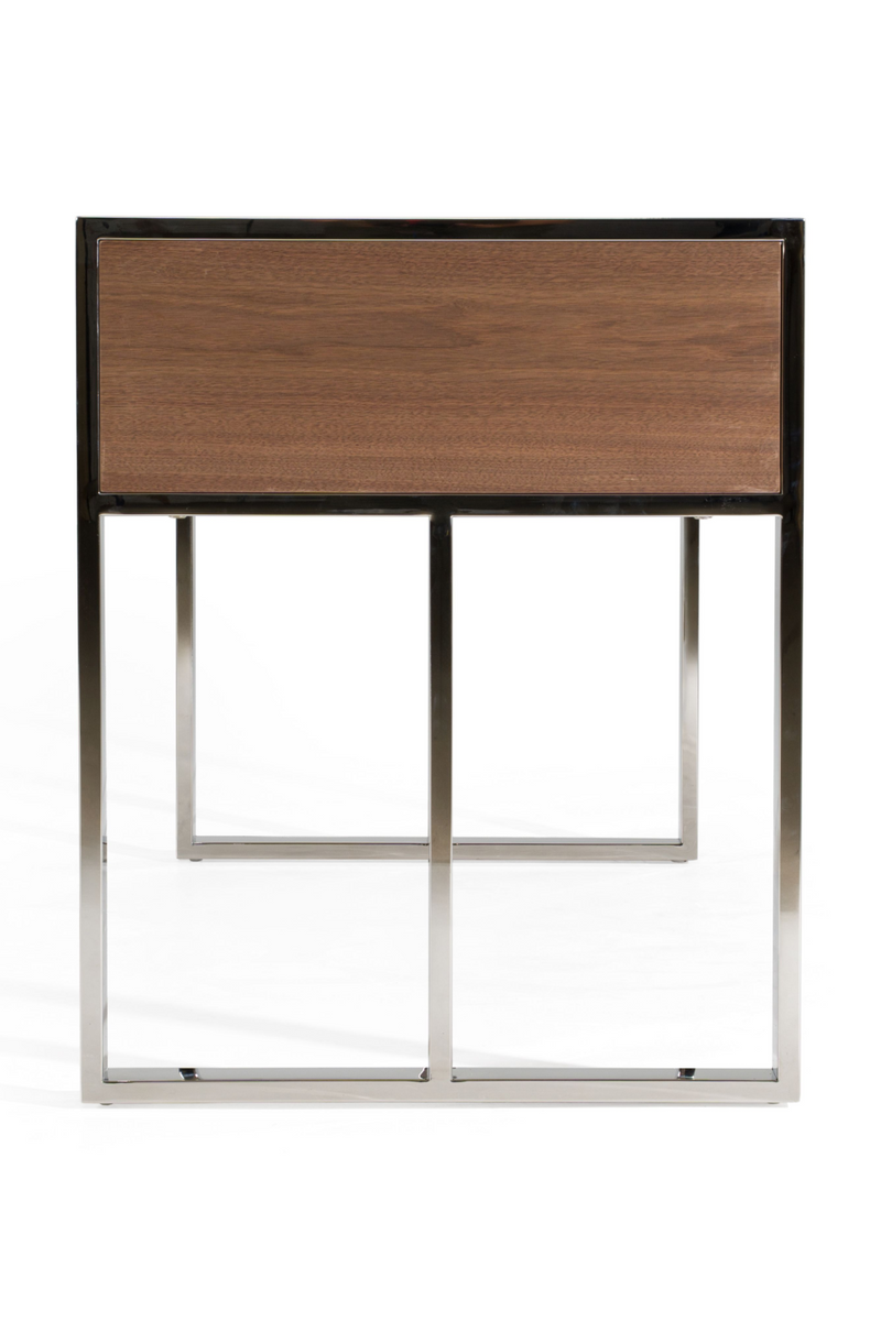Walnut Veneer 4-Drawer Desk | OROA Modern Orcutt | Oroatrade.com