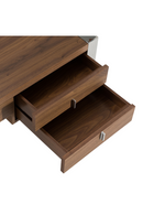 Walnut Veneer 4-Drawer Desk | OROA Modern Orcutt | Oroatrade.com