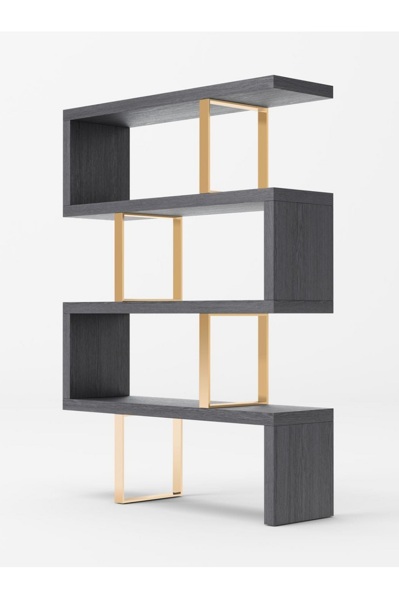 Gray Elm Bookcase | OROA Modern Maze | Oroatrade.com