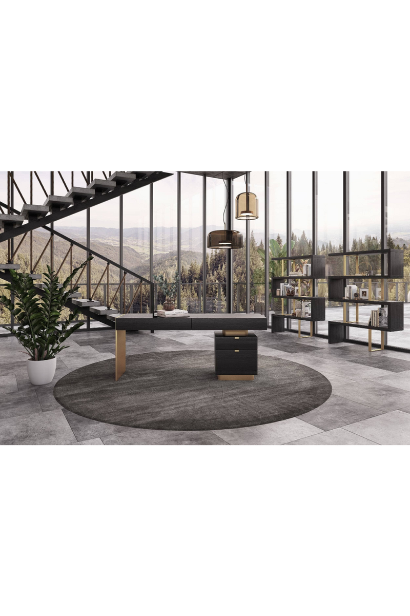 Gray Elm Bookcase | OROA Modern Maze | Oroatrade.com