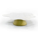 Freeform White Marble Coffee Tables (2) | OROA Modern Gabbro | Oroatrade.com