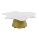 Freeform White Marble Coffee Tables (2) | OROA Modern Gabbro | Oroatrade.com