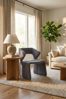 Gray Cut-Out Accent Chair | OROA Modern Linus | Oroatrade.com