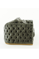Gray Velvet Tufted Loveseat | OROA Modern Dosie | Oroatrade.com
