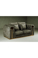 Gray Velvet Tufted Loveseat | OROA Modern Dosie | Oroatrade.com