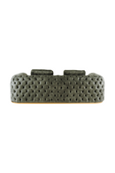 Tufted-Arm Gray Velvet Sofa | OROA Modern Dosie | Oroatrade.com