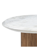 White Round Marble End Table | OROA Modern Dillinger | Oroatrade.com