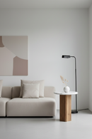 White Round Marble End Table | OROA Modern Dillinger | Oroatrade.com