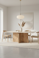 Cream Marble Dining Table | OROA Modern Harley | Oroatrade.com