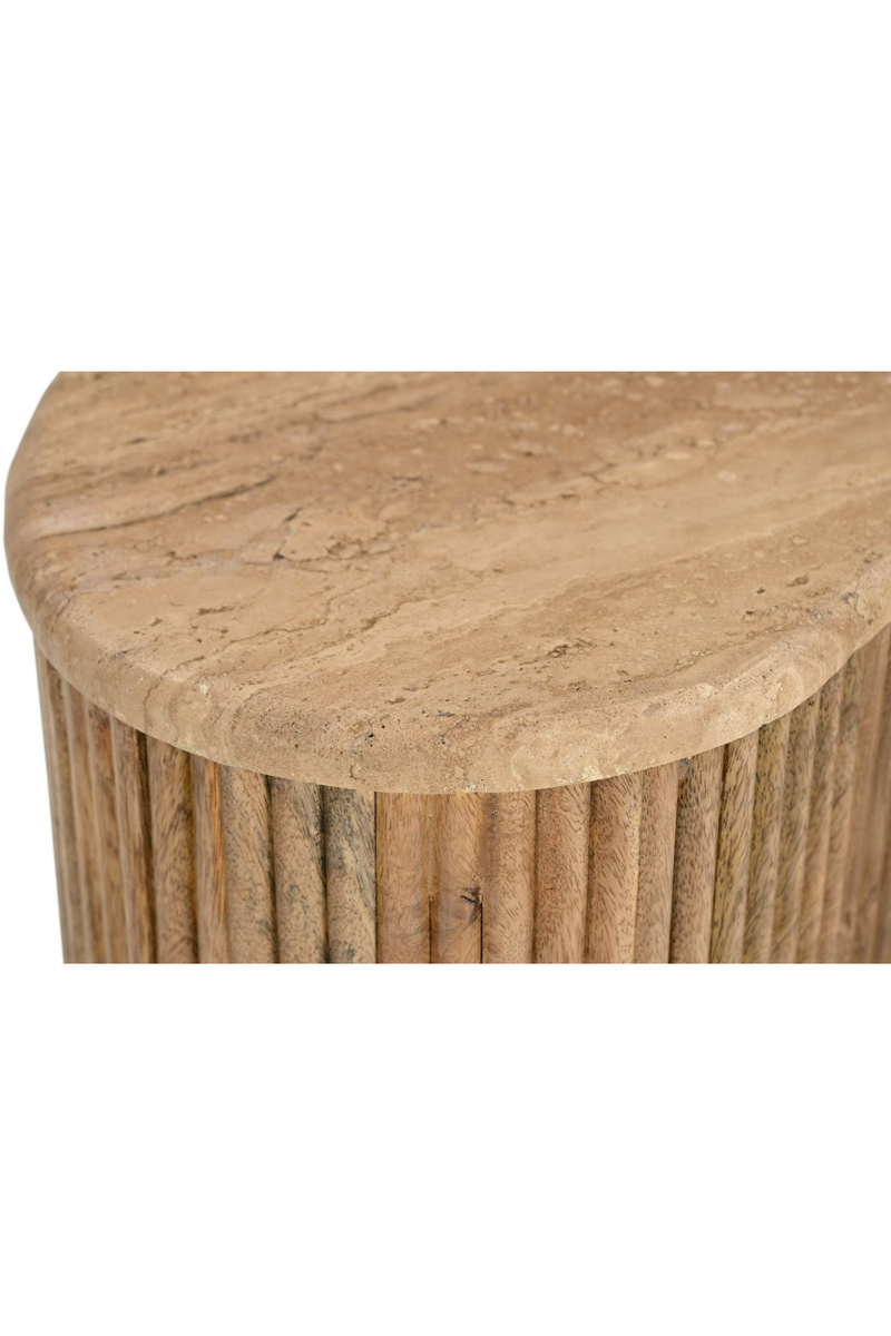 Freeform Travertine Coffee Table Set (3) | OROA Modern Matador | Oroatrade.com