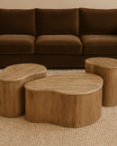 Freeform Travertine Coffee Table Set (3) | OROA Modern Matador | Oroatrade.com