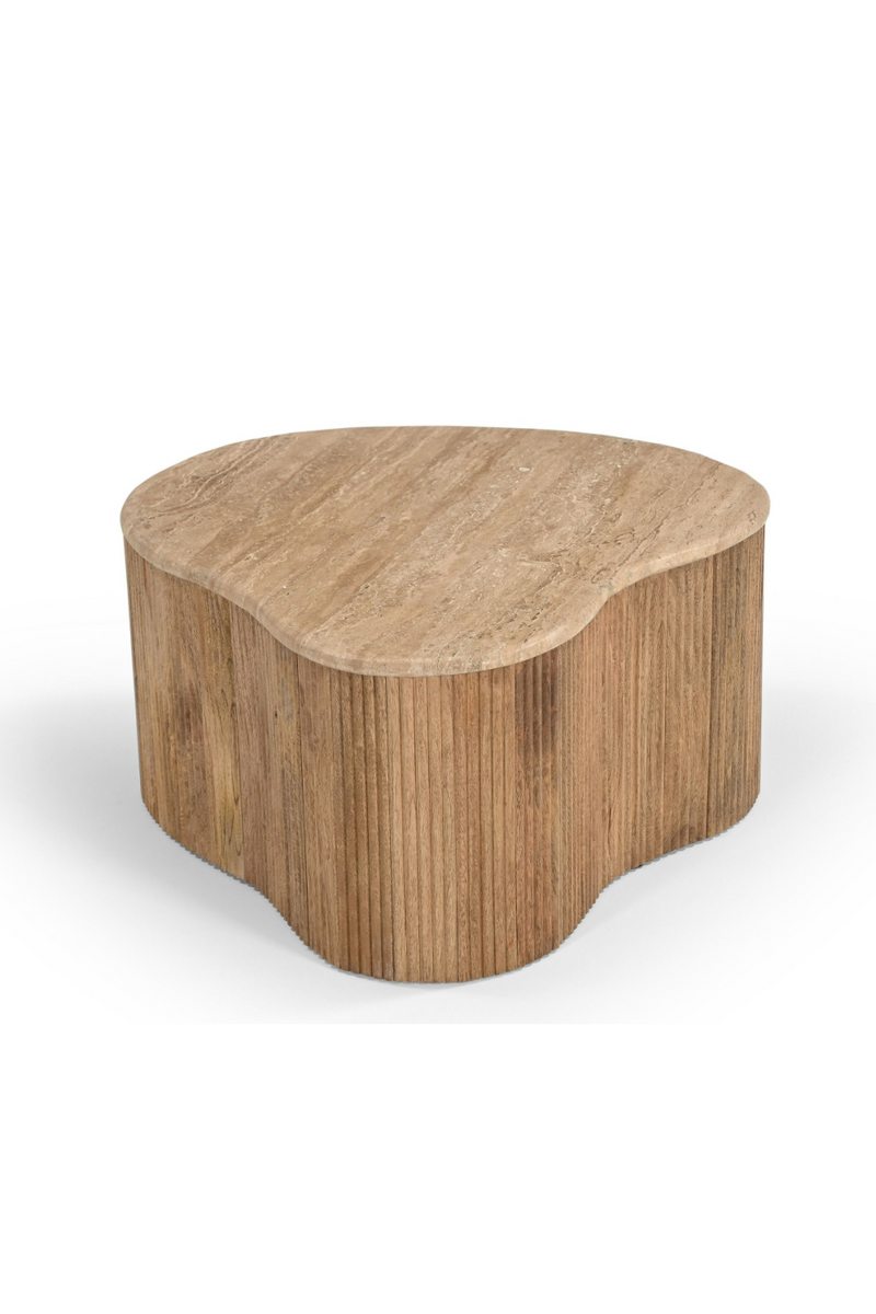 Freeform Travertine Coffee Table Set (3) | OROA Modern Matador | Oroatrade.com