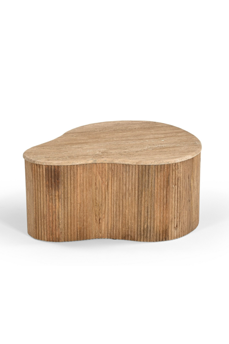 Freeform Travertine Coffee Table Set (3) | OROA Modern Matador | Oroatrade.com