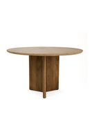 Ribbed Wood Base Dining Table | OROA Modern Pawnee | Oroatrade.com