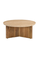 Ribbed Wood Base Coffee Table | OROA Modern Pawnee | Oroatrade.com