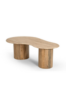 Freeform Travertine Marble Coffee Table | OROA Modern Sanford