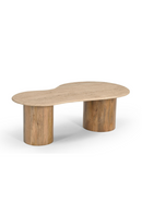 Freeform Travertine Marble Coffee Table | OROA Modern Sanford