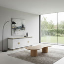Freeform Travertine Marble Coffee Table | OROA Modern Sanford | Oroatrade.com