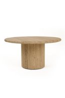 Travertine Marble Round Coffee Table | OROA Modern Lavaca | Oroatrade.com
