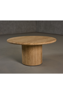 Travertine Marble Round Coffee Table | OROA Modern Lavaca | Oroatrade.com