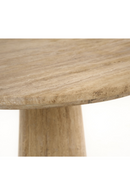 Travertine Round Dining Table | OROA Modern Velma