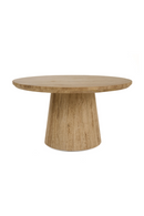 Travertine Marble Round Coffee Table | OROA Modern Velma | Oroatrade.com