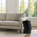 Black Wooden Stacked End Table | OROA Modern Grove