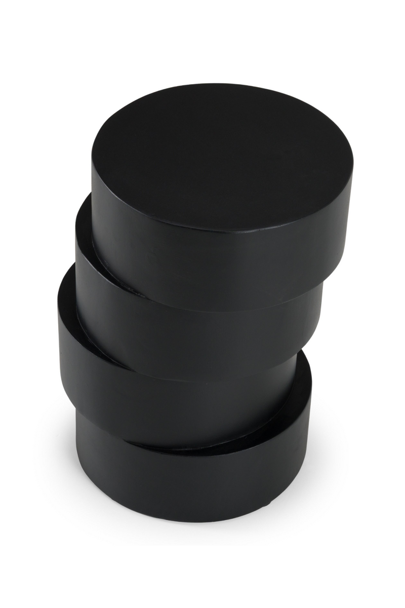 Black Wooden Stacked End Table | OROA Modern Grove  | Oroatrade.com
