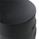 Black Wooden Stacked End Table | OROA Modern Grove
