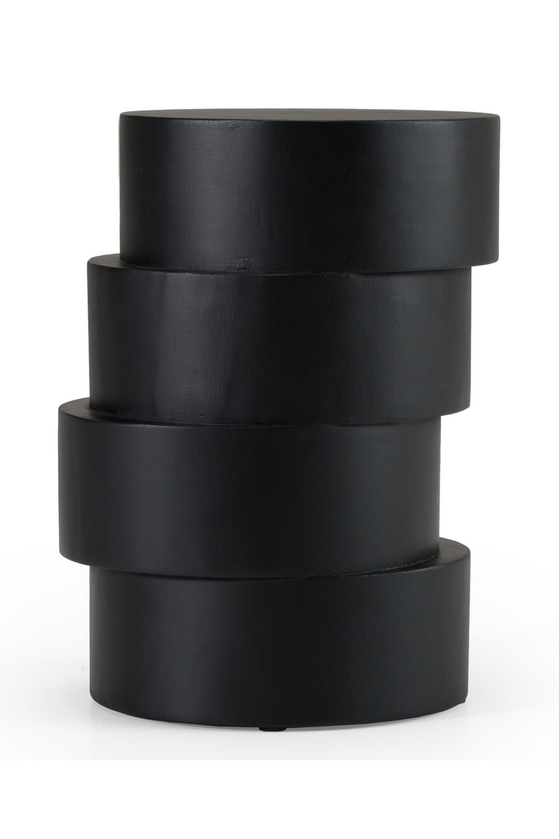 Black Wooden Stacked End Table | OROA Modern Grove  | Oroatrade.com