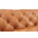 Tufted Italian Leather Sofa | OROA Modern Dexter