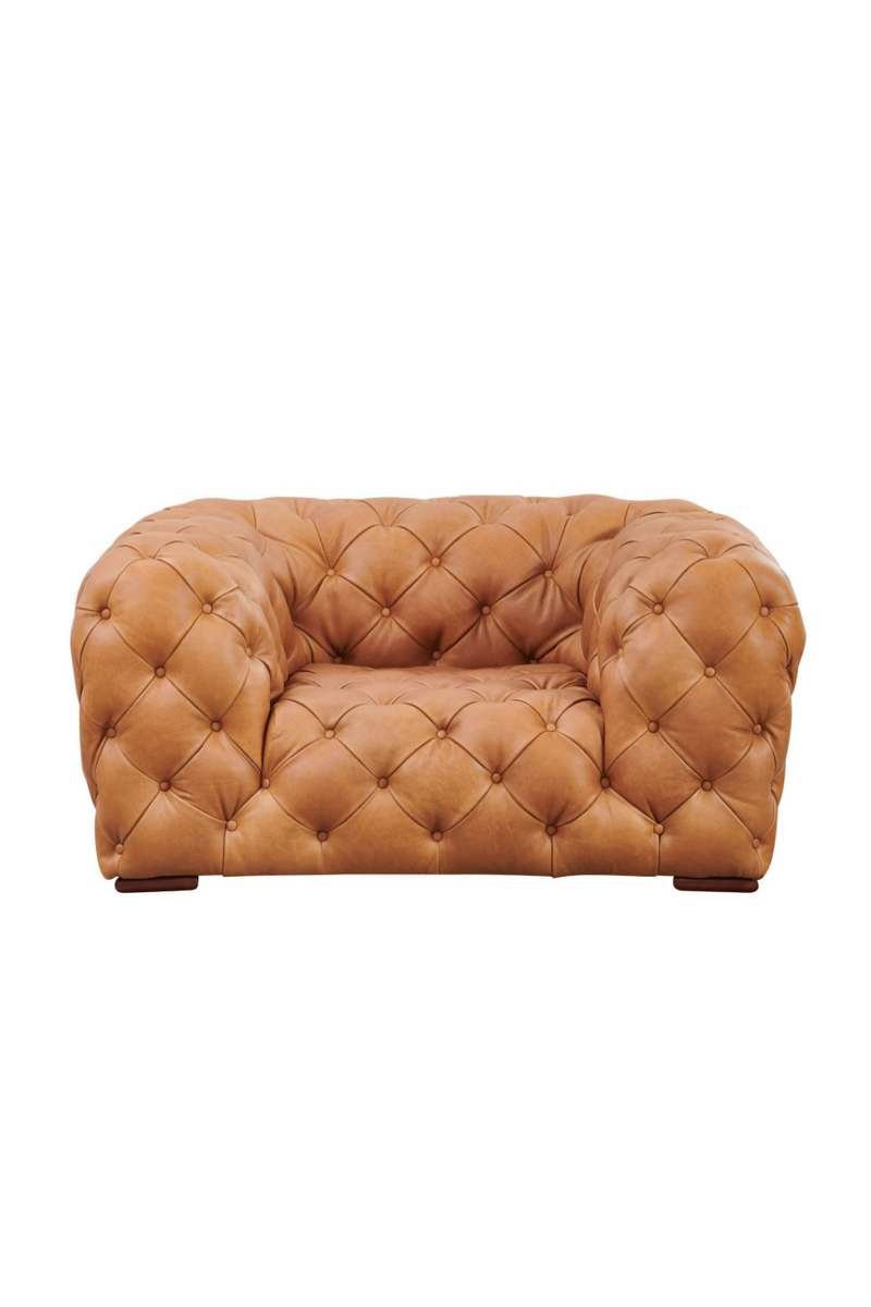 Tufted Italian Leather Lounge Chair | OROA Modern Dexter | Oroatrade.com