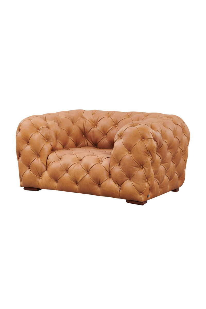 Tufted Italian Leather Lounge Chair | OROA Modern Dexter | Oroatrade.com