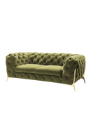 Green Velvet Tufted Sofa | OROA Modern Sheila | Oroatrade.com