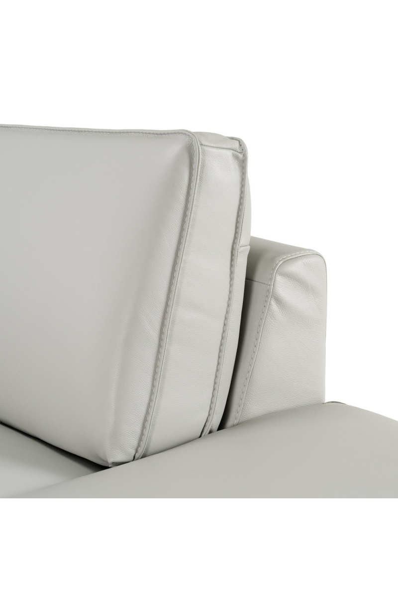 Gray Leather Sectional Sofa | OROA Modern Soho | Oroatrade.com