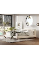 Cream Fabric Bed | OROA Modern Fleury | Oroatrade.com