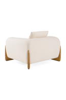 Walnut Leg Cream Lounge Chair | OROA Modern Fleury | Oroatrade.com